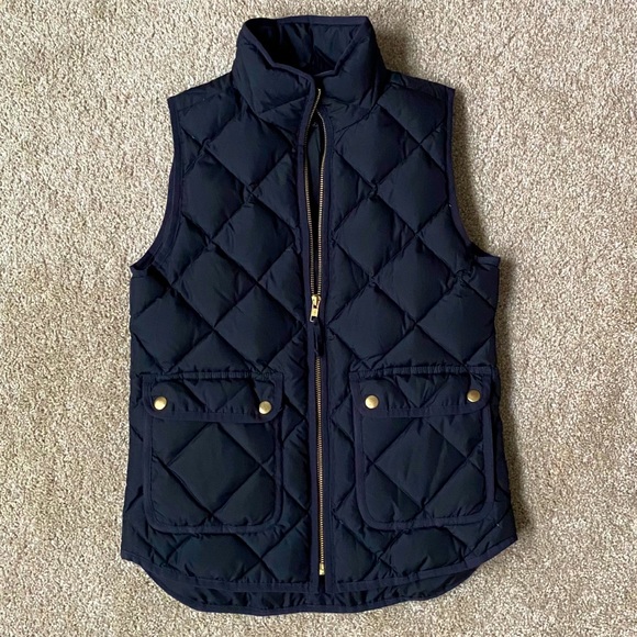 J. Crew Jackets & Blazers - J. Crew Excursion Black Puffer Vest Size XXS
